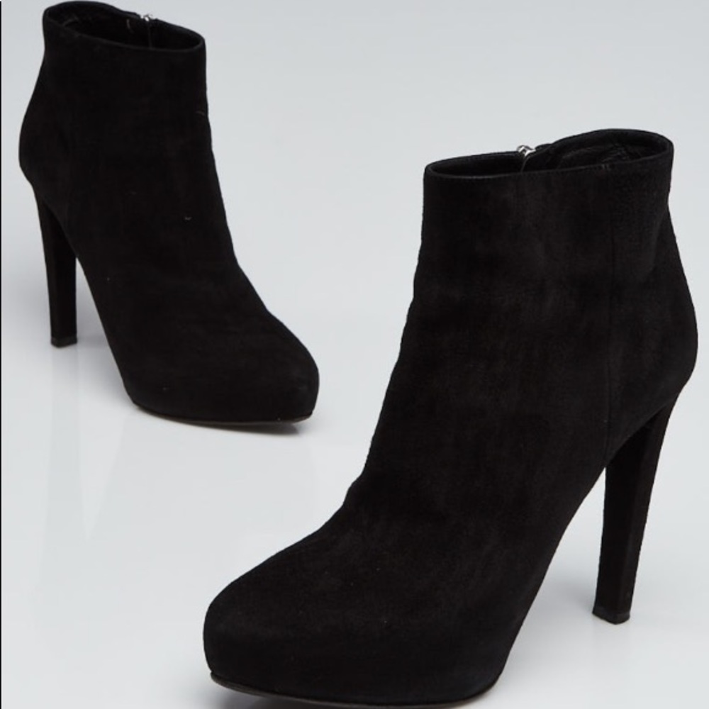 Prada Black Suede Booties 37 - Picture 8 of 8
